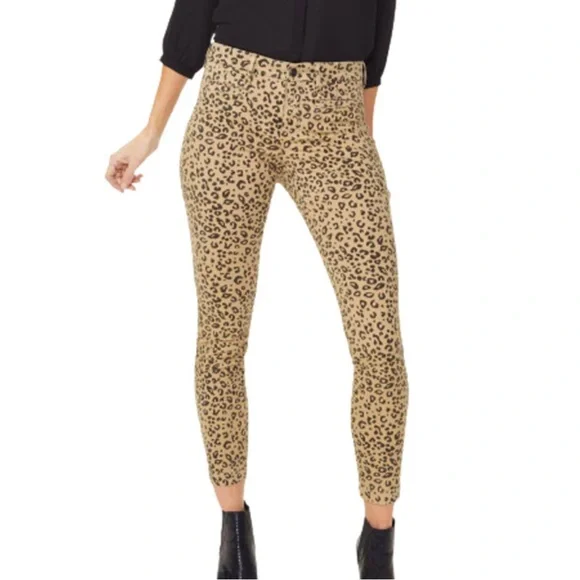 NYDJ Skinny High Rise Jeans Cheetah Denim - Picture 1 of 10